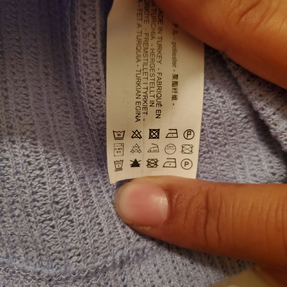 NWT Zara Lavender Long Sleeve Crop Top - Picture 6 of 10